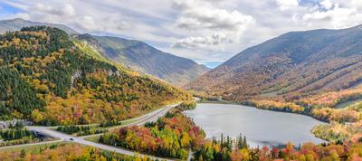 highway through mountains